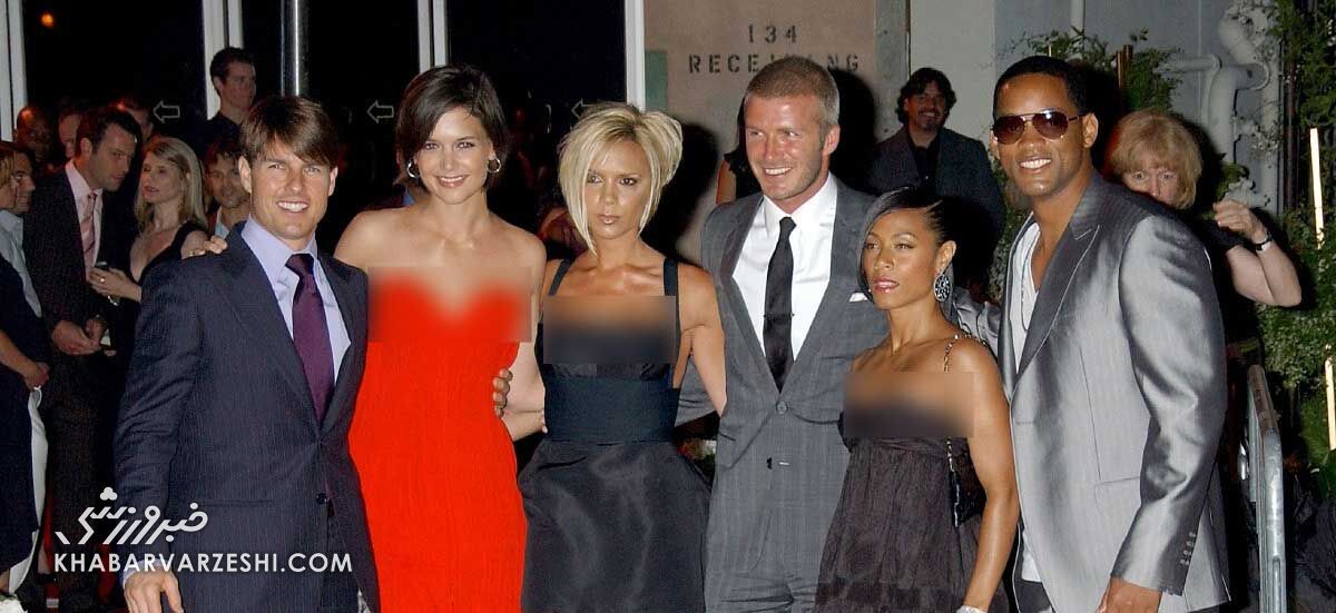 تصاویر| مهمانی تام کروز به افتخار دیوید بکام/ اینجا شبیه موزه مادام توسو است!