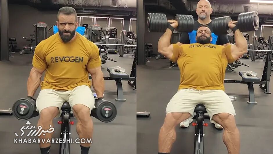 عکس| تمرین دیوانهوار هادی چوپان زیر نظر هنی رامبد/ زوزه گرگ ایرانی در قلب تگزاس