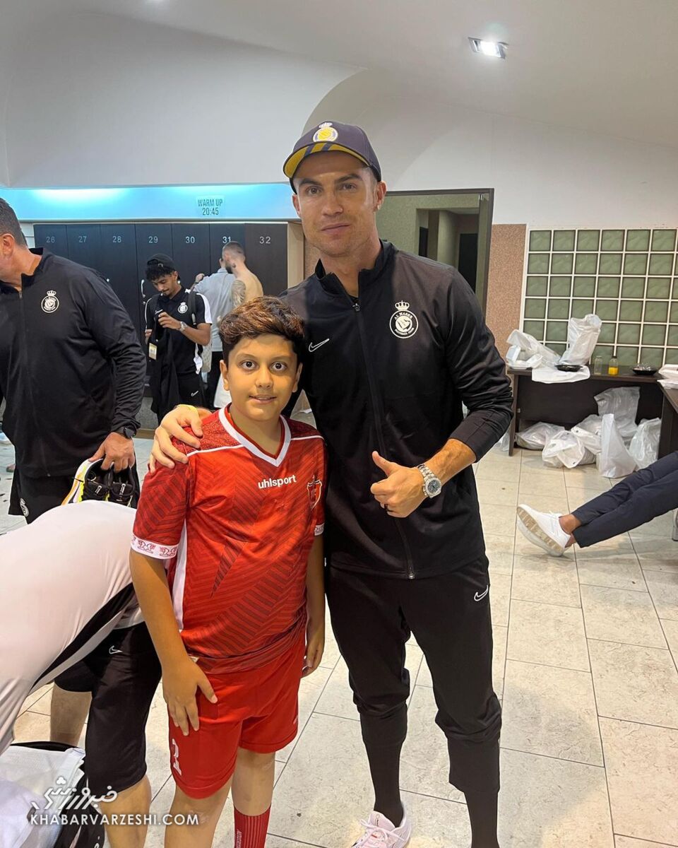 عکس| به جا مانده از بازی پرسپولیس و النصر/ ماجرای ملاقات خصوصی بیرانوند و رونالدو چه بود؟