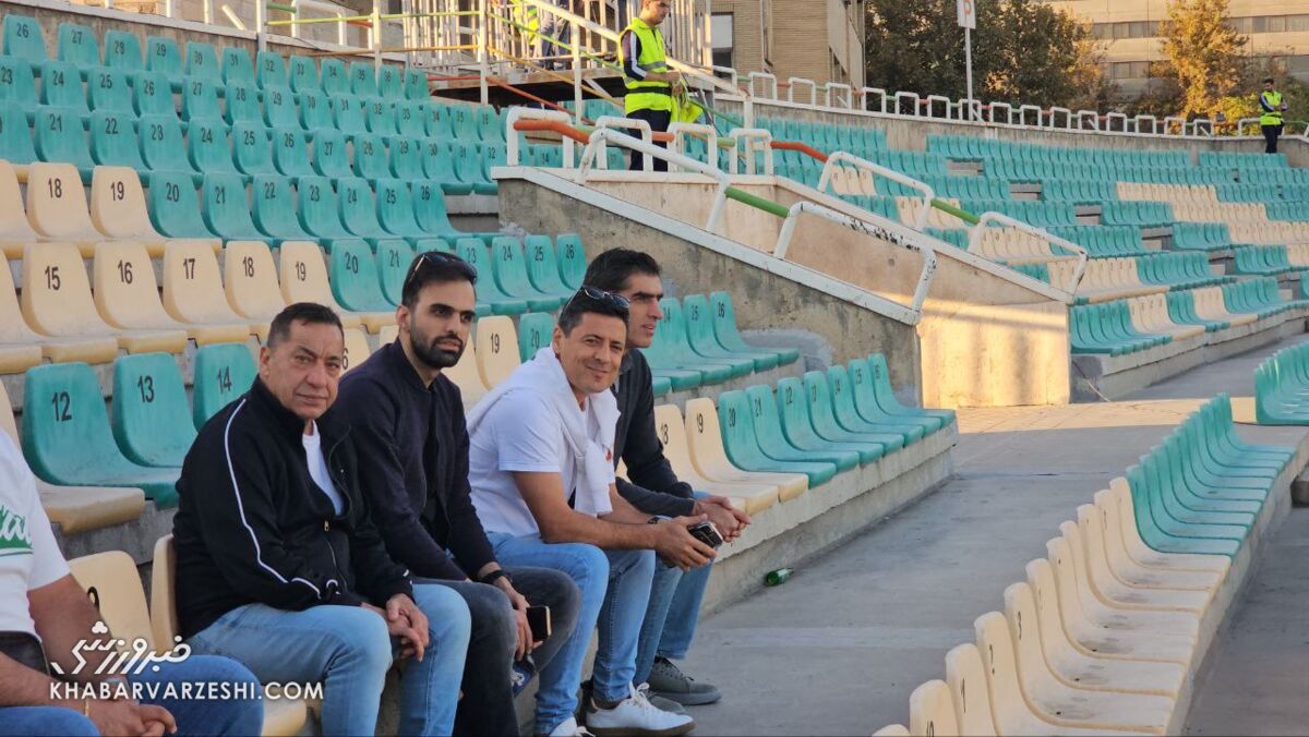 عکس| علیرضا فغانی در لیگ برتر ایران تماشاگر شد!