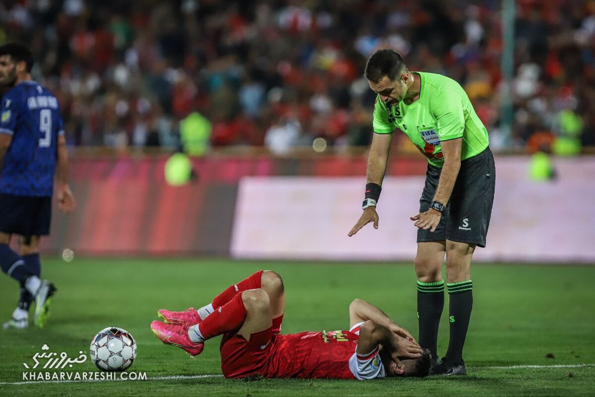 علمی اثبات میکنم پرسپولیس گل خورد/ فاصله آرنج تا کف دست بیرانوند ۴۰ سانت کمتر است؟ / همه بدانند! داوران گلی را قبول میکنند که تور پرسپولیس بلرزد