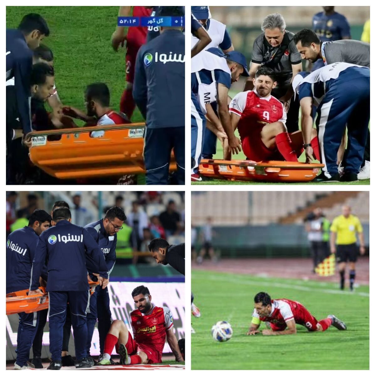 عکس| شناسایی عامل مصدومیت پرسپولیسیها/ مقصر این همه آسیبدیدگی باید پاسخگو باشد/ ۴ مصدوم روی دست یحیی