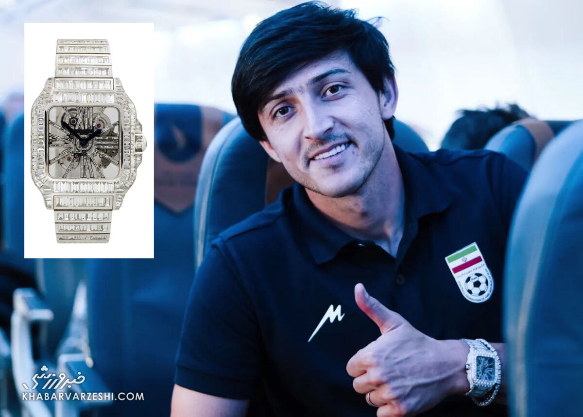 عکس| ساعت ۵میلیاردی بر دستان سردار آزمون در اردوی تیم ملی