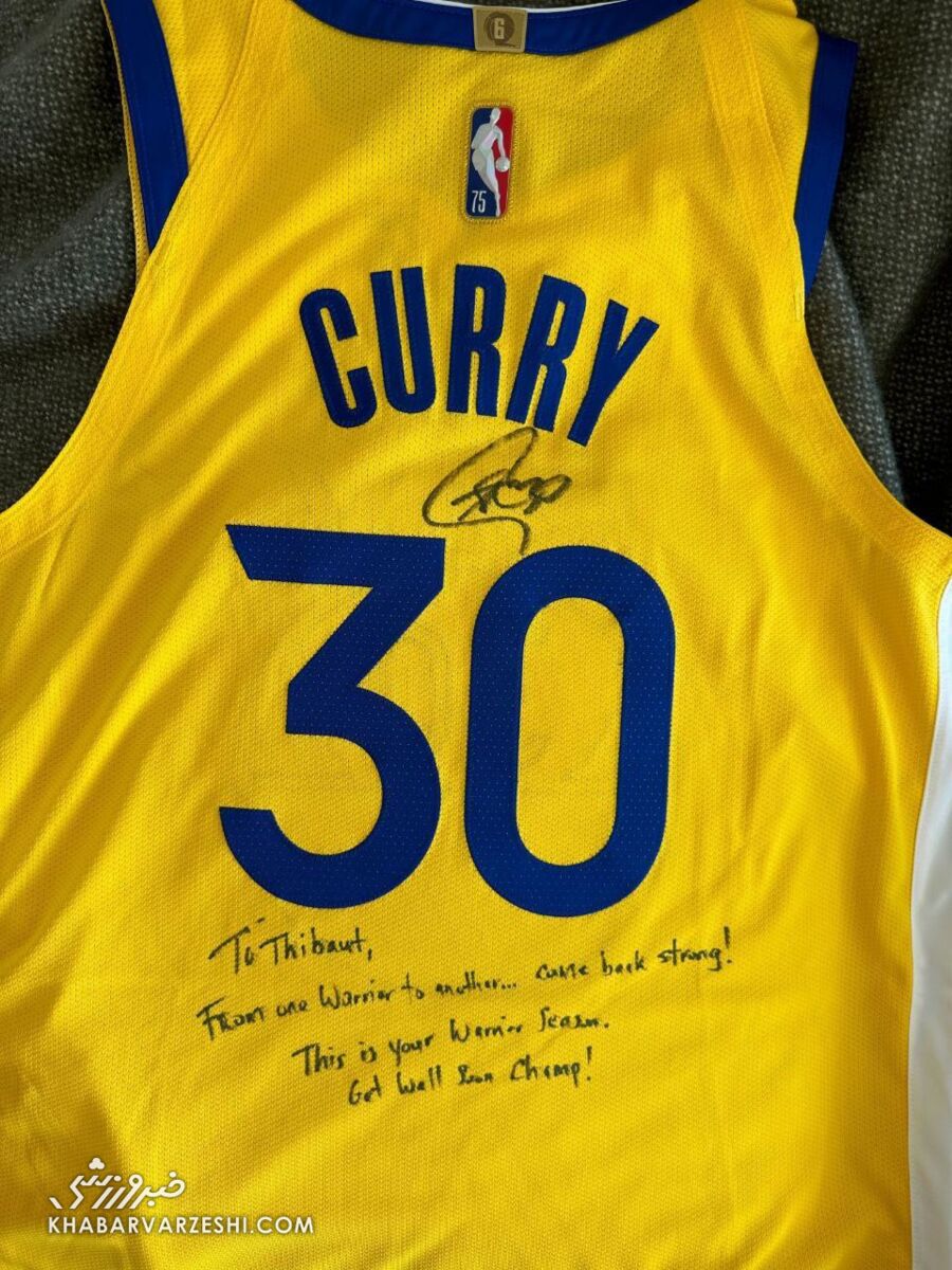 عکس| هدیه خاص استفن کری به تیبو کورتوا