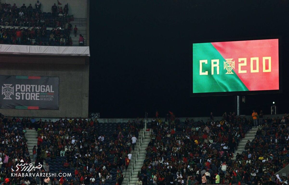 تصاویر| رونالدو در پرتغال «CR200» شد!/ لحظه رمانتیک در ورزشگاه با اشکهای مادر کریستیانو