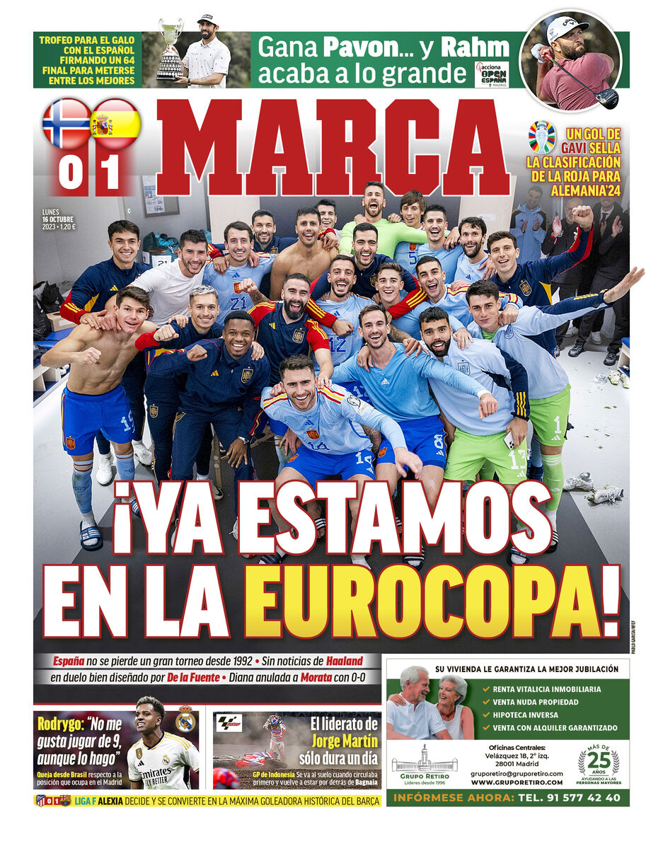 روزنامه مارکا| ما الان در جام ملت‌های اروپا هستیم!