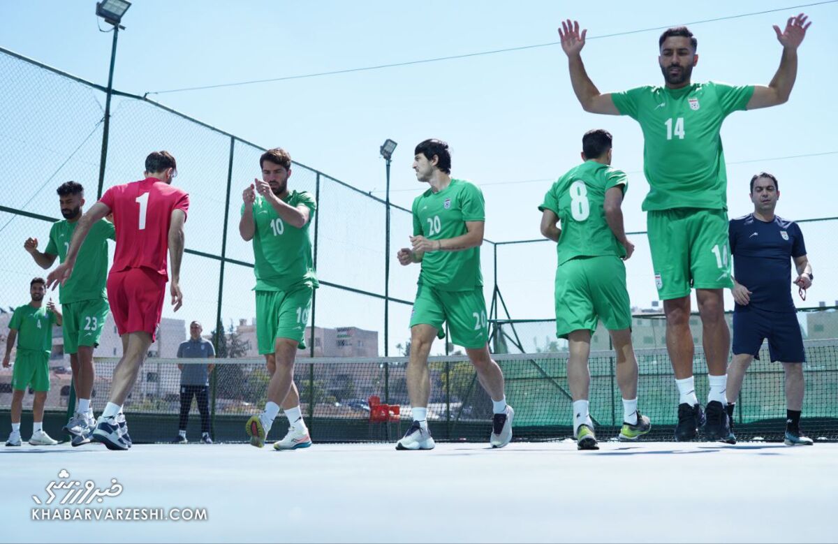 - آخرین تمرین ملی‌پوشان در روز بازی با قطر