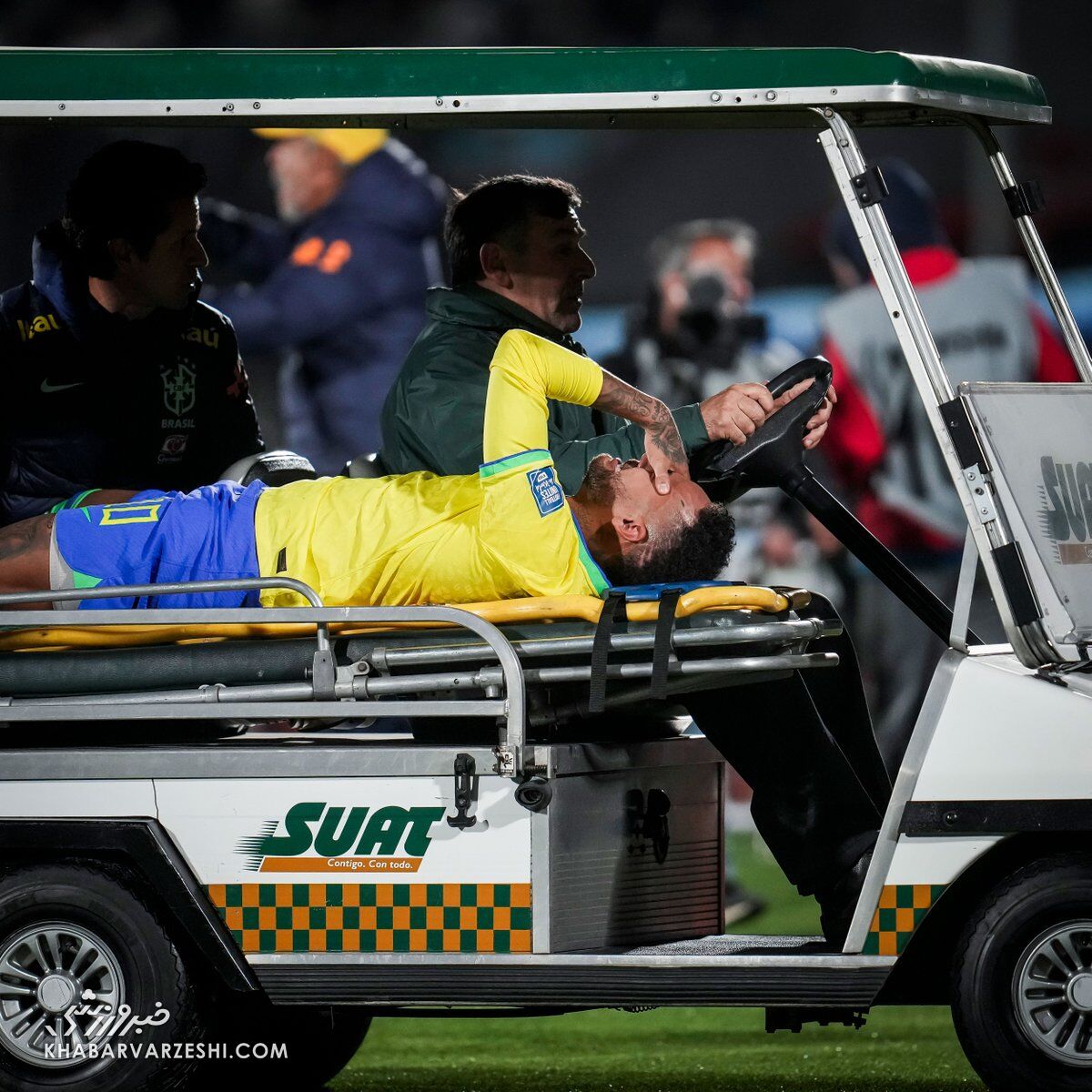 عکس| مصدومیت وحشتناک نیمار/ ستاره برزیل رباط صلیبی پاره کرد؟