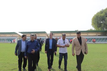 عکس| بازدید علی خطیر از استادیوم جدید استقلال در لیگ برتر