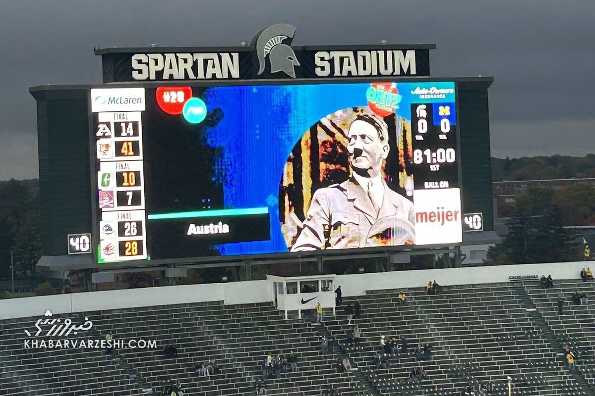 پسلرزههای نمایش تصویر آدولف هیتلر در ورزش آمریکا