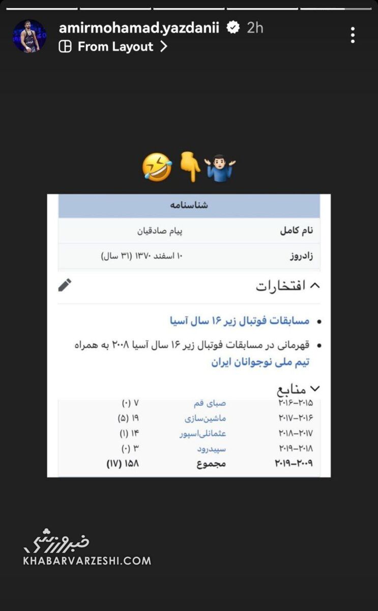 عکس| پیام صادقیان وارد درگیری با یزدانی شد/ ملیپوش کشتی ولکن ماجرا نیست!