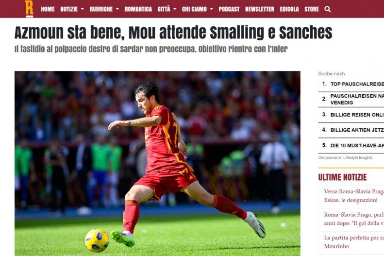 عکس| خبر خوش یک ایرانی برای مورینیو/ سردار ایرانی آماده فتح قلب رُمیها