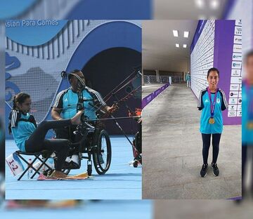 عکس| شگفتی در بازی‌های آسیایی/ دختر بدون دست قهرمان تیروکمان شد