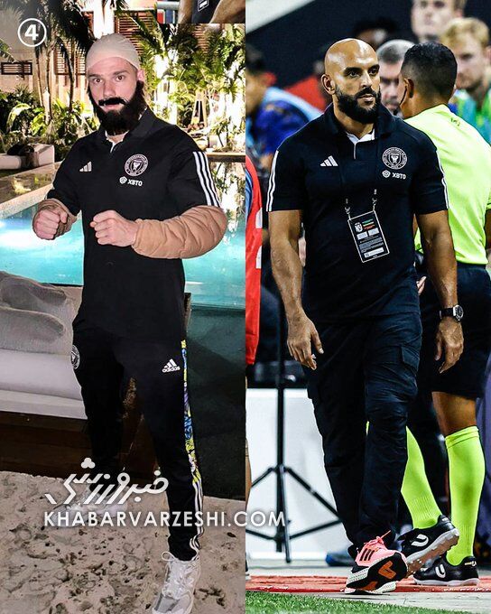 عکس| اقدام خندهدار همتیمی مسی برای هالووین/ این بازیکن بادیگارد لیونل شد