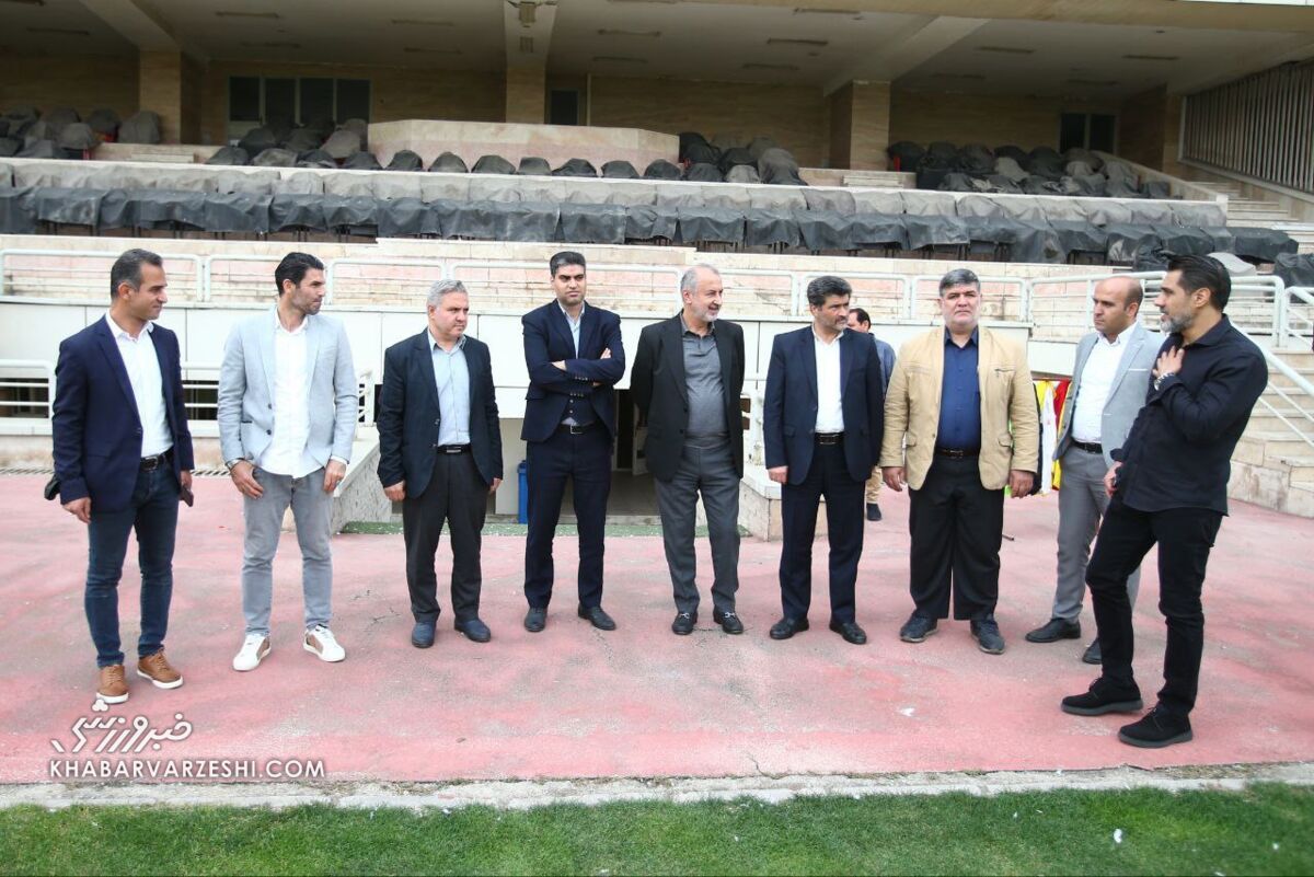 عکس| اعضای سازمان بازرسی در تمرین پرسپولیس
