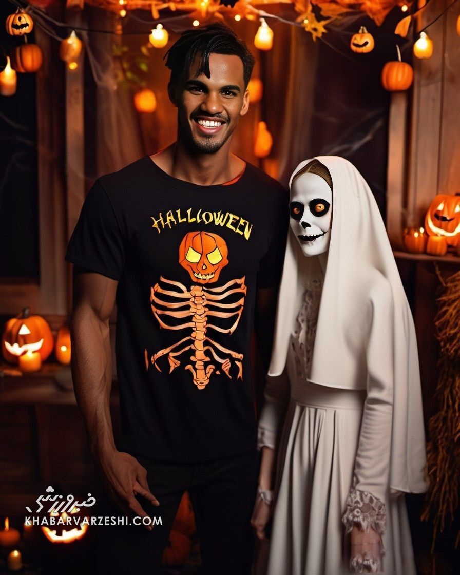 عکس| مهدی طارمی قاتل سریالی شد/ تیپ متفاوت ستاره ایران در شب هالووین