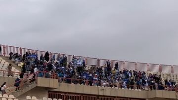 ویدیو| وضعیت سکوی زنان در ورزشگاه قزوین/ تشویق بی‌امان خانم‌های فوتبالی پیش از شروع بازی!