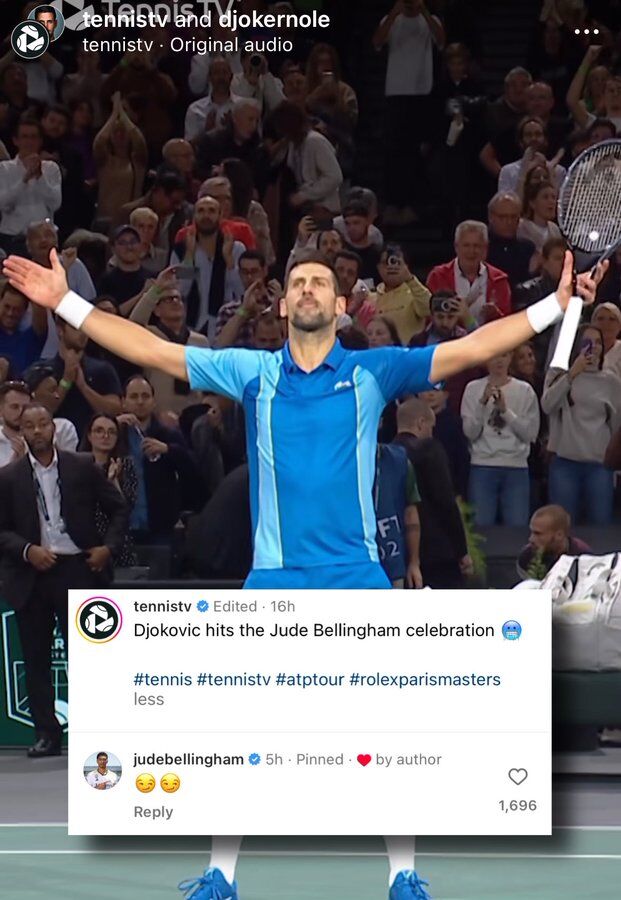 عکس| واکنش ستاره رئالمادرید به تقلید مرد شماره یک تنیس جهان!