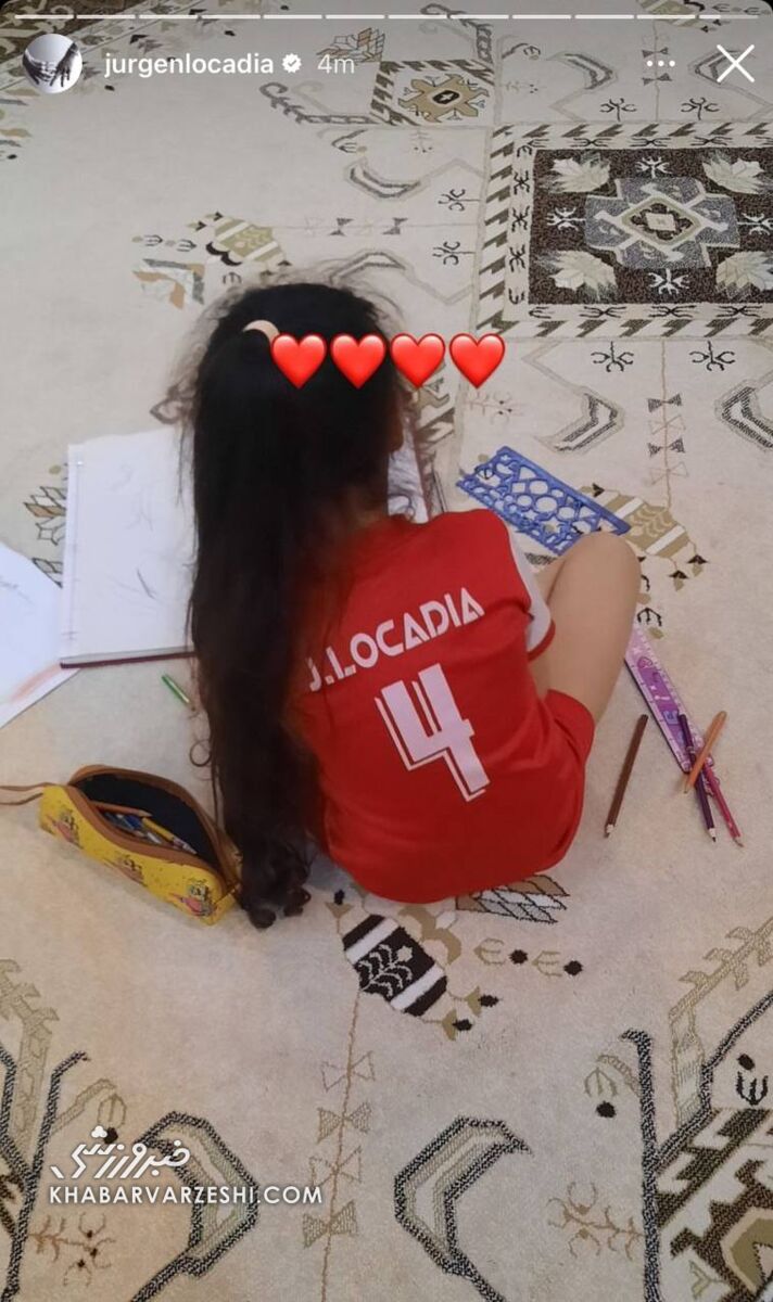 عکس| دلبری مهاجم محبوب پرسپولیسیها با یک دختربچه در شب تولدش