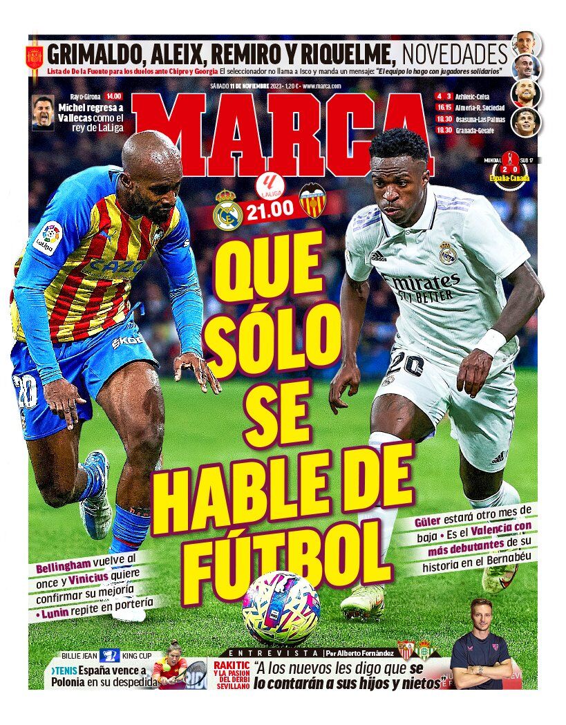 روزنامه مارکا| بیایید در مورد فوتبال صحبت کنیم