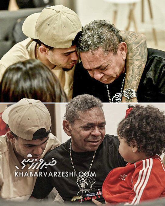 عکس| بهترین لحظه زندگی ستاره قرمزها پس از آزادی پدرش از دست گروگانگیرها