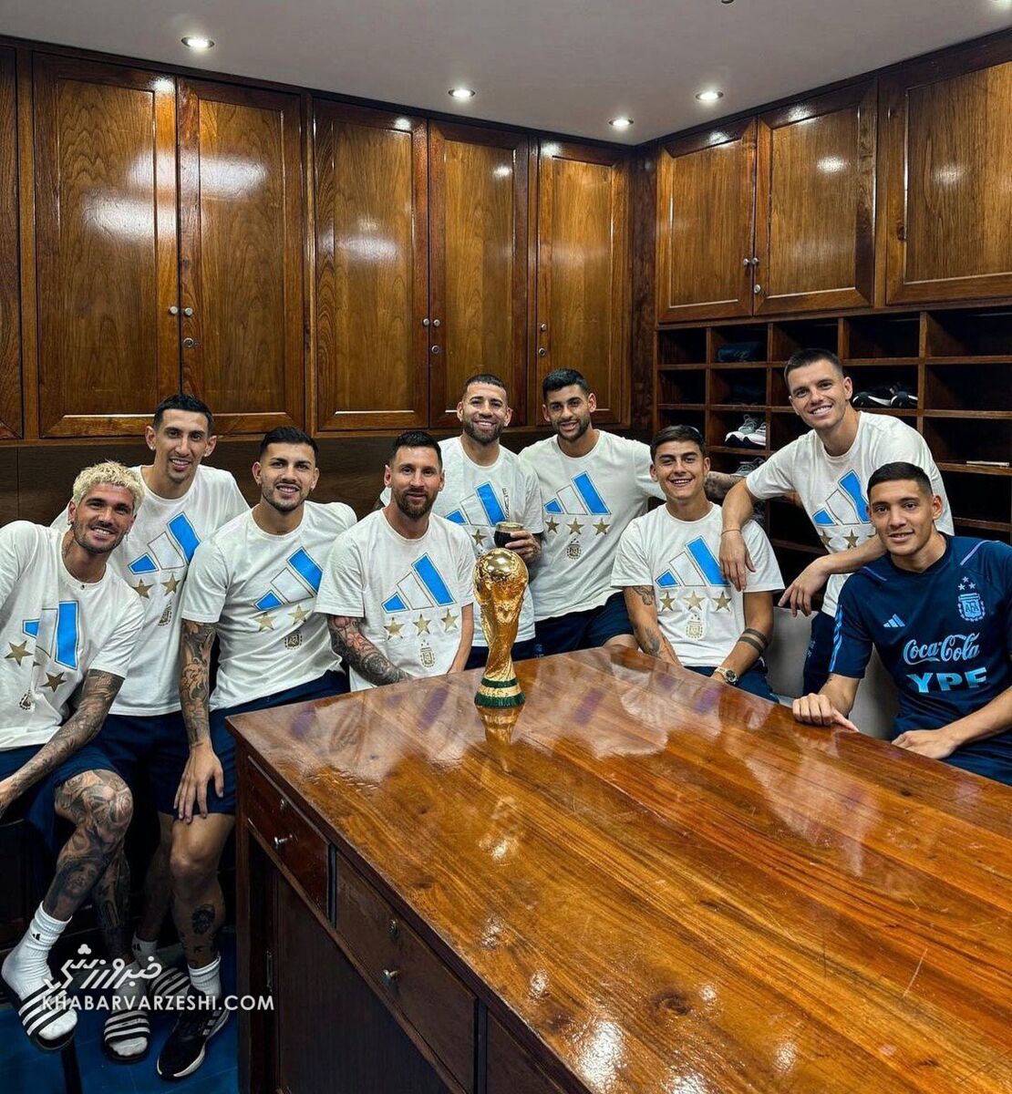 عکس| فخر فروشی مسی و رفقا در تیم ملی آرژانتین
