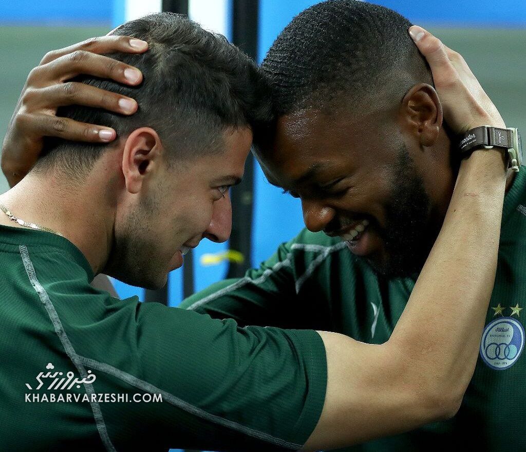 عکس| وقتی یامگا سربه سر سعید مهری گذاشت