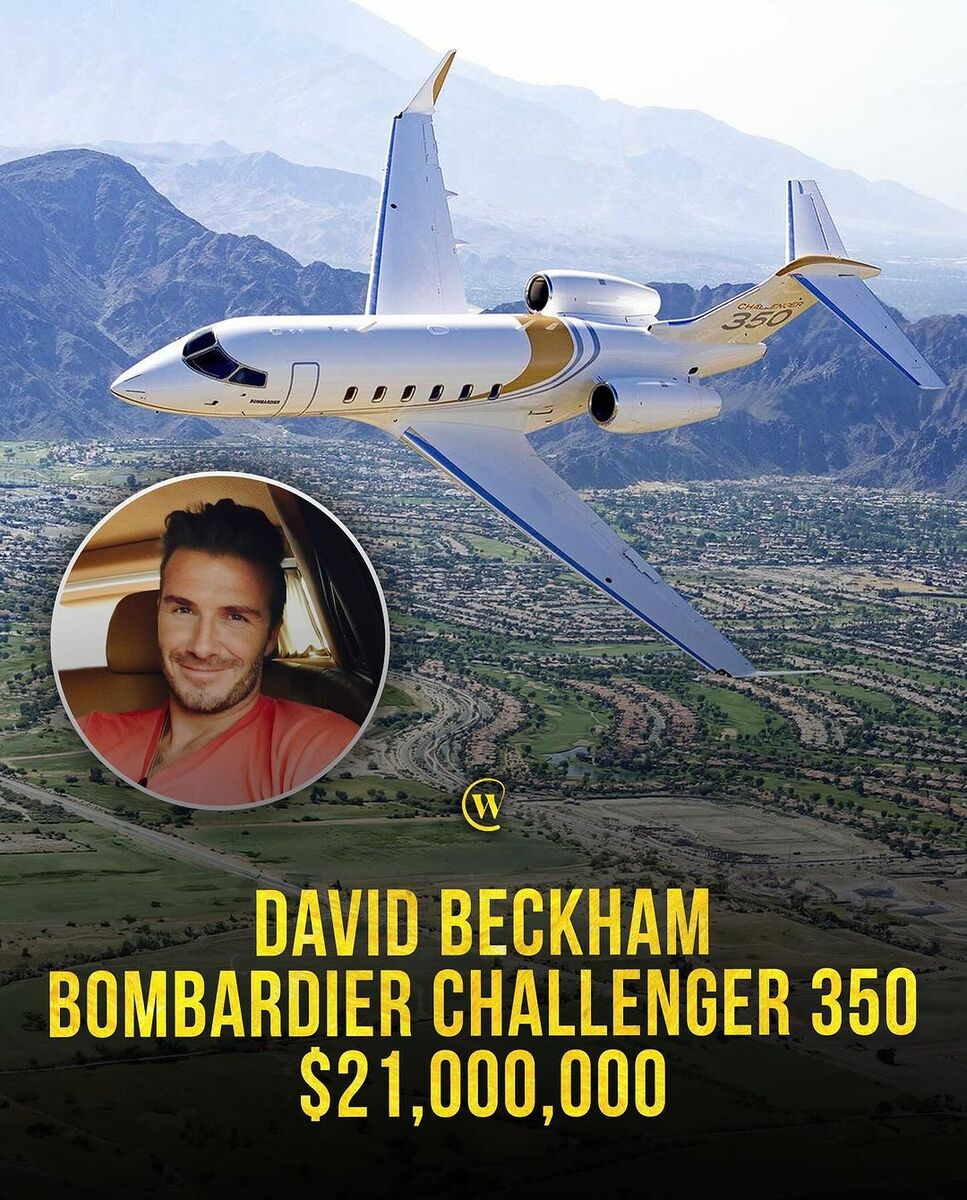 تصاویر| مجللترین جتهای خصوصی بازیکنان فوتبال/ ارزش هواپیماهای لاکچری رونالدو، مسی و بکام چقدر است؟