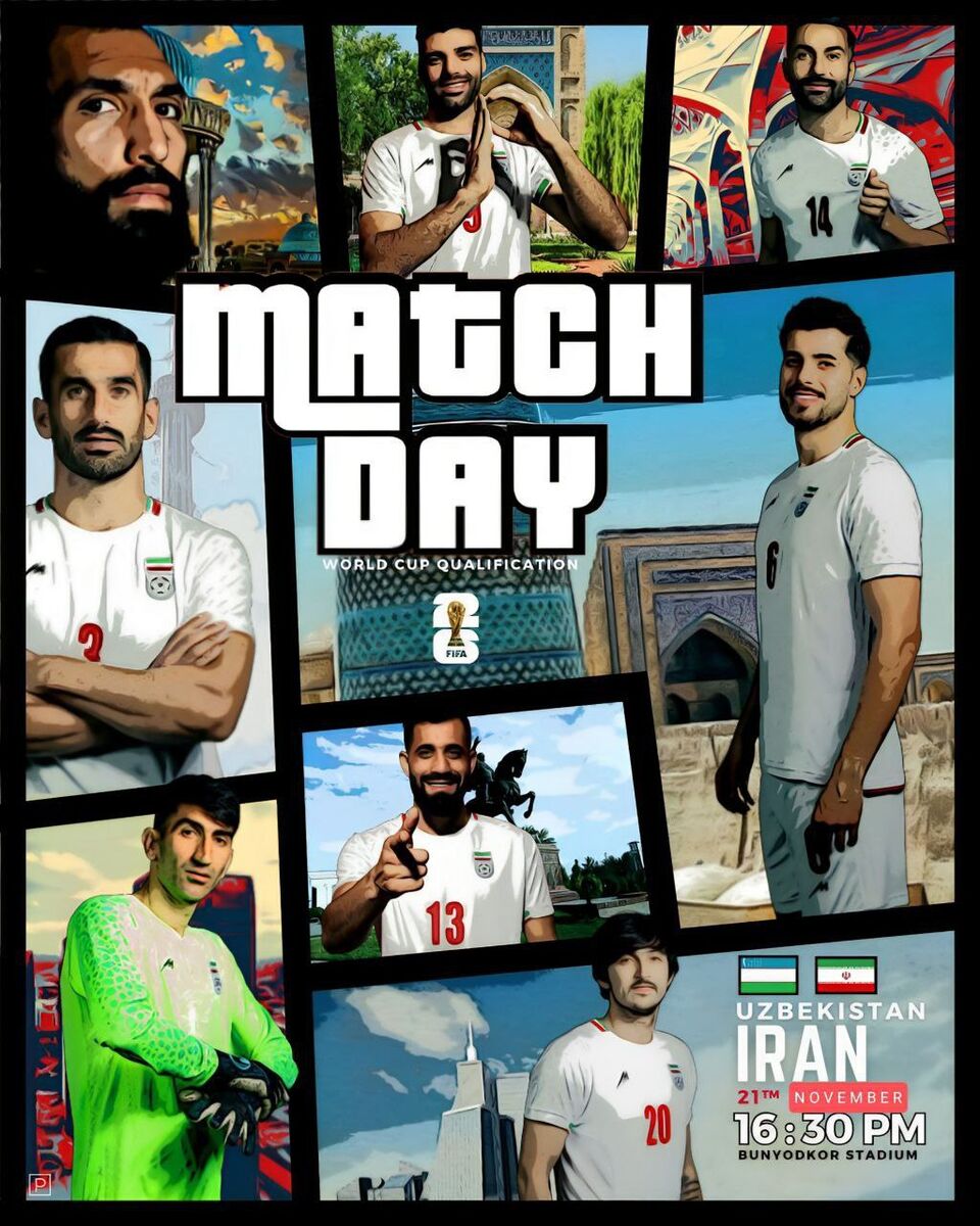 عکس| ملیپوشان ایران در بازی GTA