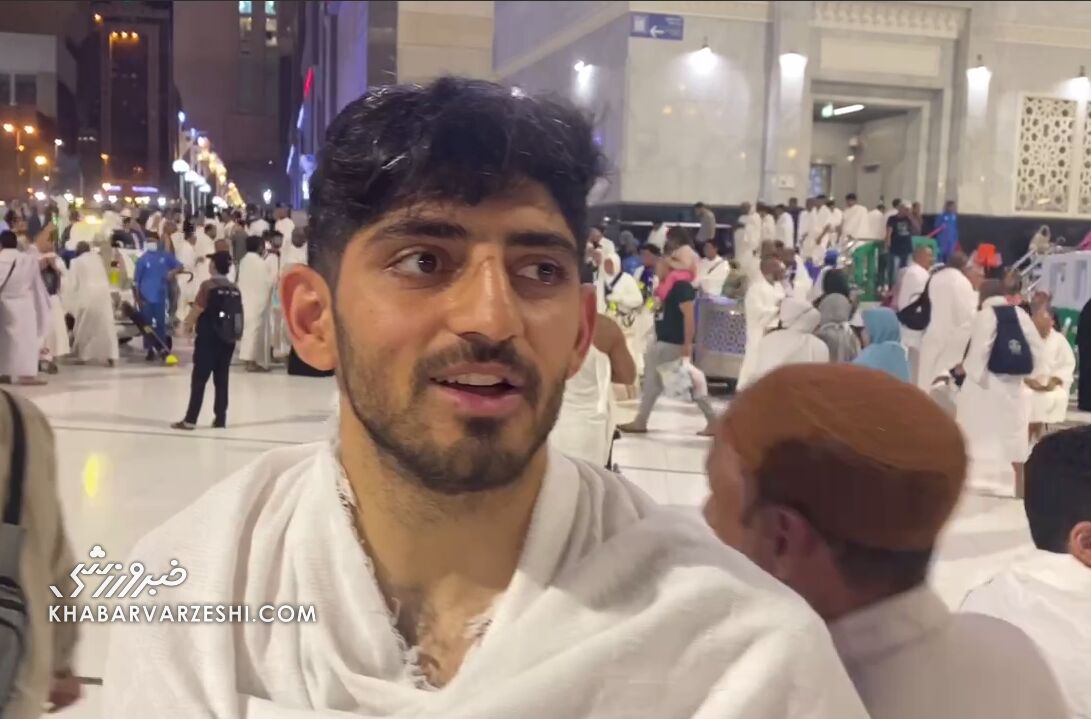 مهدی ترابی در لباس احرام