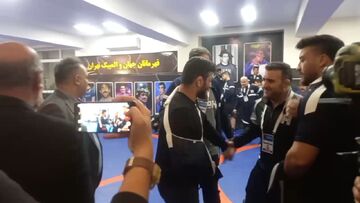 ویدیو| حضور حسن یزدانی در فینال کشتی آزاد