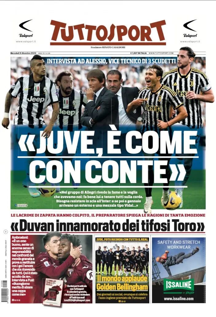 روزنامه توتو| یووه مثل کونته است