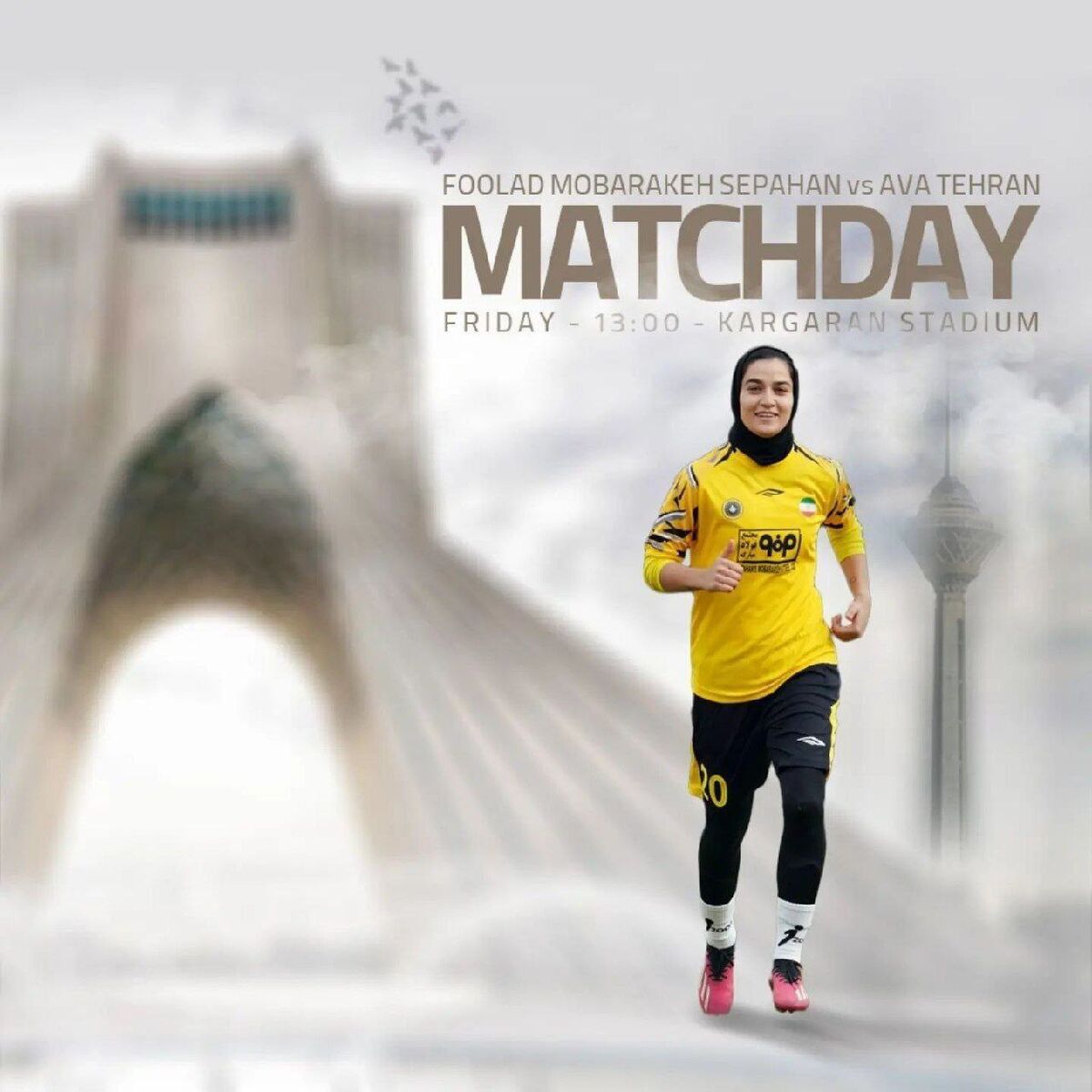 عکس| پوستر جنجالی زنان سپاهان اصلاح شد/ عقب نشینی فوری زردپوشان مقابل فدراسیون