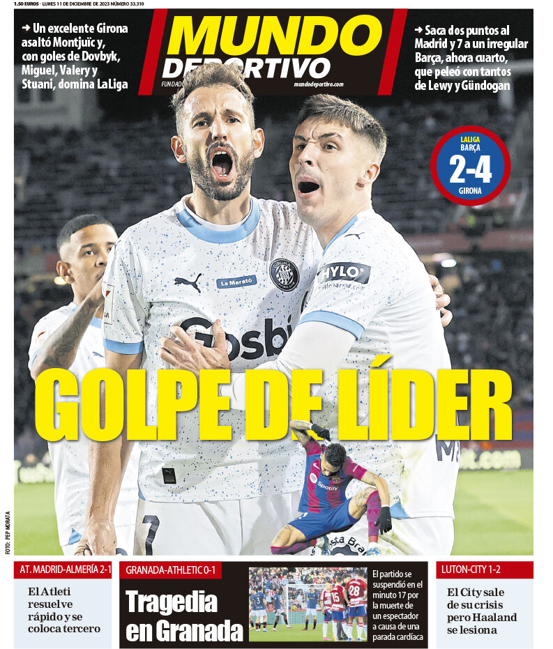 روزنامه موندو| ضربه صدرنشین روزنامه موندو| ضربه صدرنشین