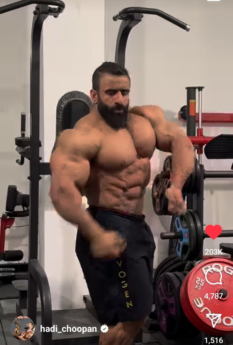 تصاویر| لجبازی هادی چوپان پس از مسترالمپیا/ گرگ ایرانی ویدیو گذاشت؛ واکنش حامد کمیلی و میلاد کیمرام