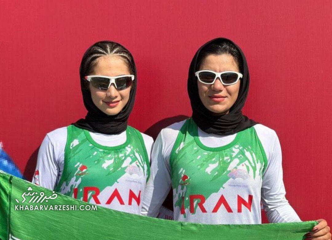 این دو دختر بر بام آسیا ایستادند/ طلای ایران در رویینگ قهرمانی آسیا