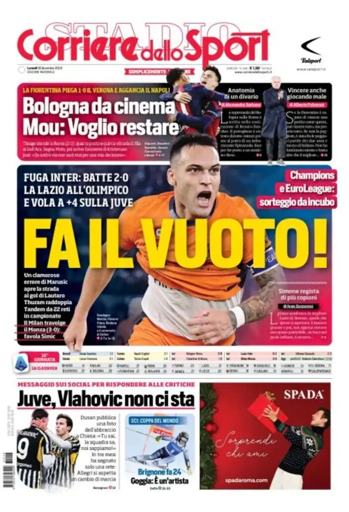 روزنامه کوریره| گریختن! روزنامه کوریره| گریختن!