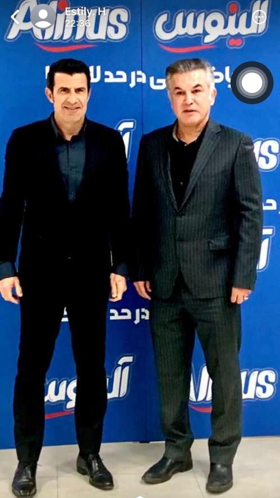 عکس| ملاقات شبانه ستاره پرسپولیس با لوییس فیگو