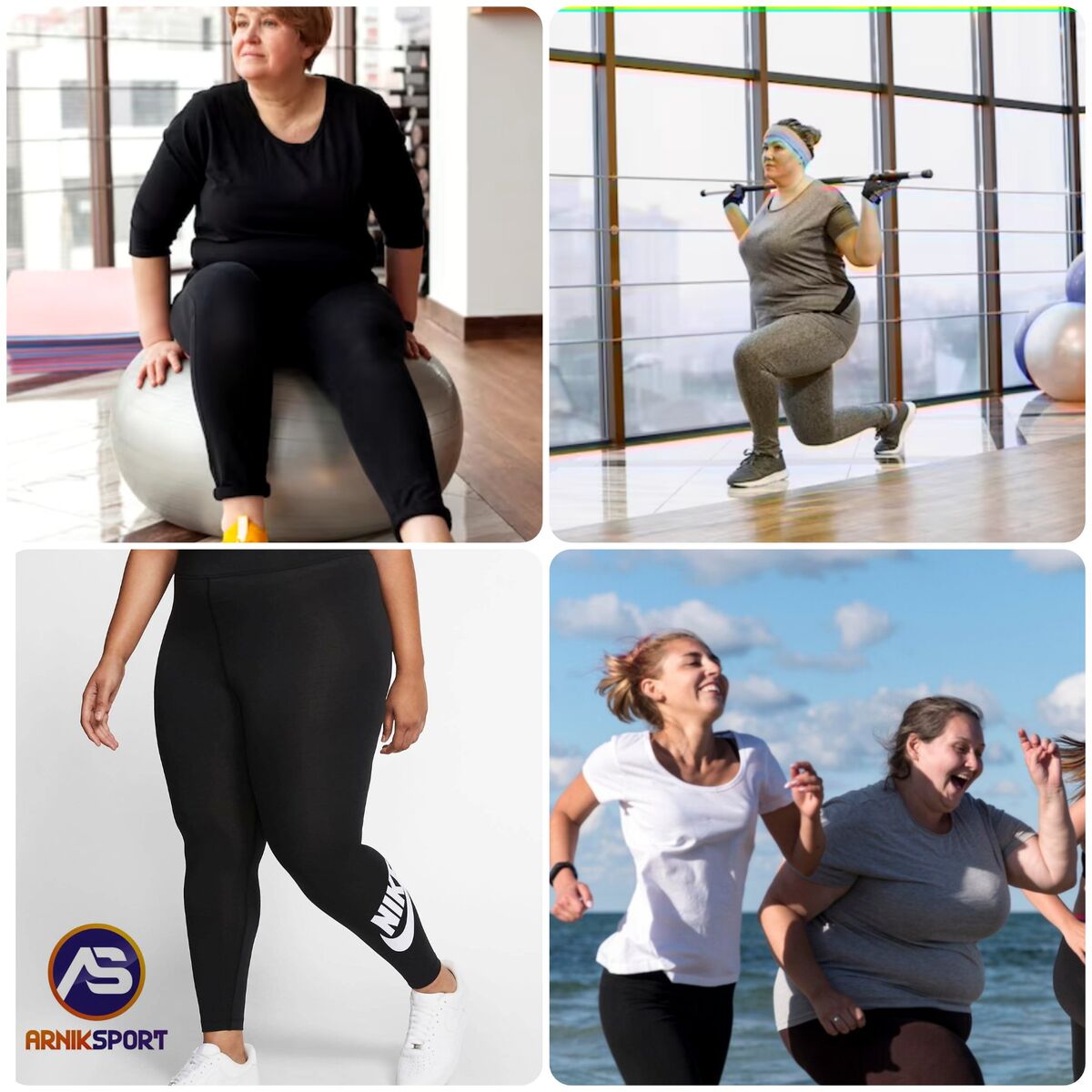 لباس مناسب باشگاه برای افراد چاق