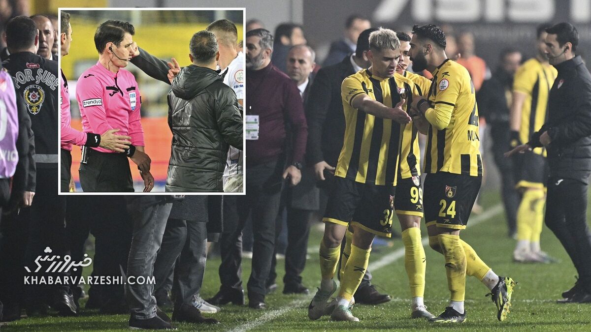 تصاویر| هرج و مرج تازه در فوتبال ترکیه؛ رئیس باشگاه تیمش را بیرون کشید!/ این اتفاقات در فوتبال ایران خاطره است!