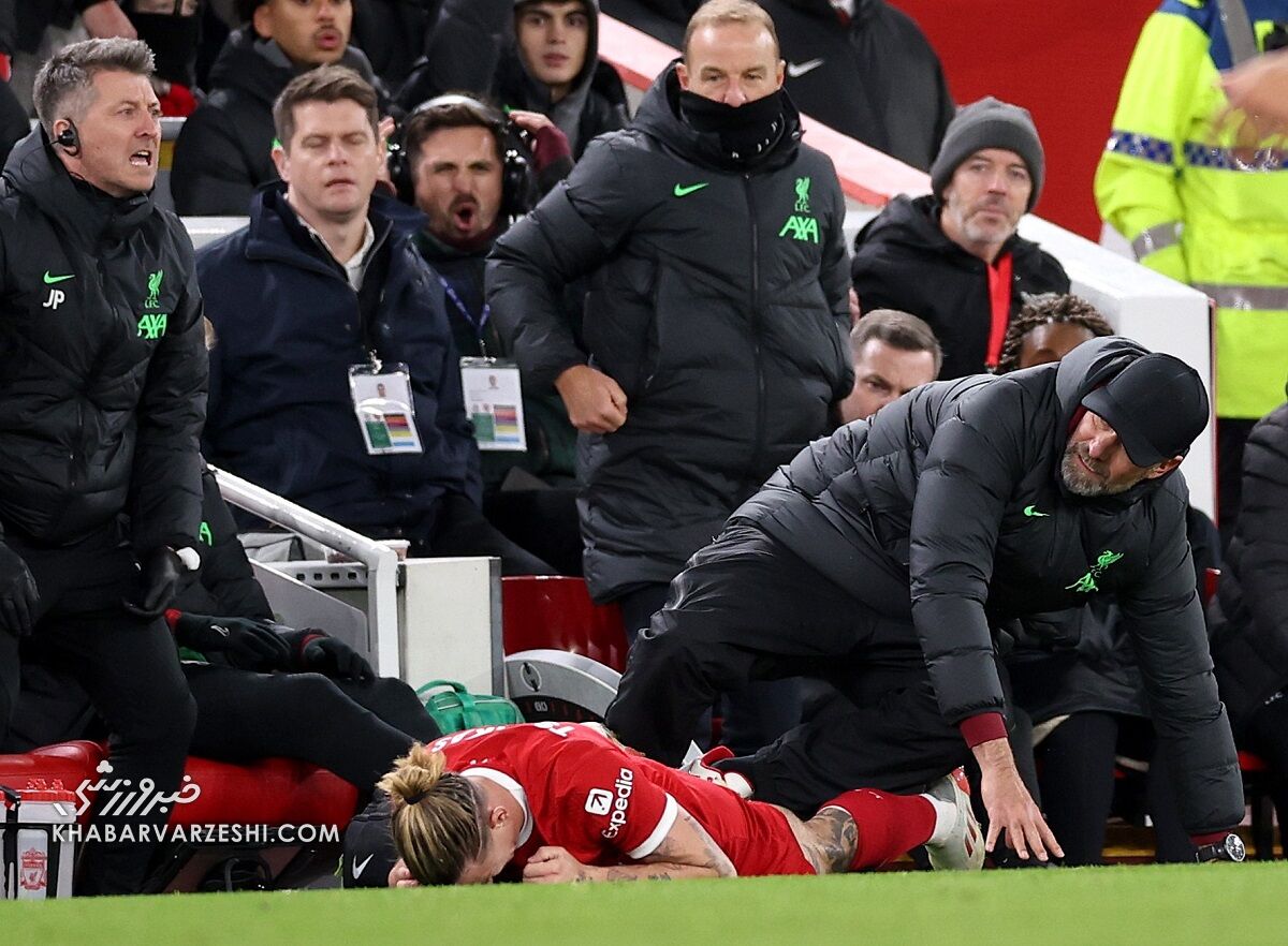 کلوپ پس از برخورد با مدافع تیمش: کاش میتوانستم ترقوهام را به او بدهم!/ تصاویر لحظه عجیب مصدومیت بازیکن لیورپول را ببینید