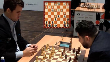 مرد شماره یک شطرنج ایران مقابل پادشاه/ ترفند پرهام مقصودلو برای توقف کارلسن افسانه‌ای جواب نداد!