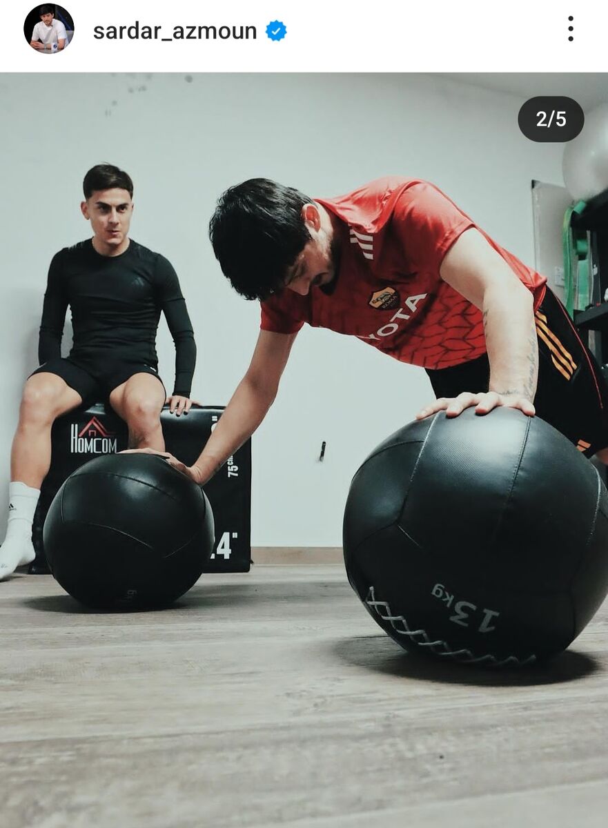 تصاویر| سردار آزمون به یوونتوس نزدیک شد/ مهاجم ایرانی ستاره آرژانتینی را تحت تاثیر قرار داد