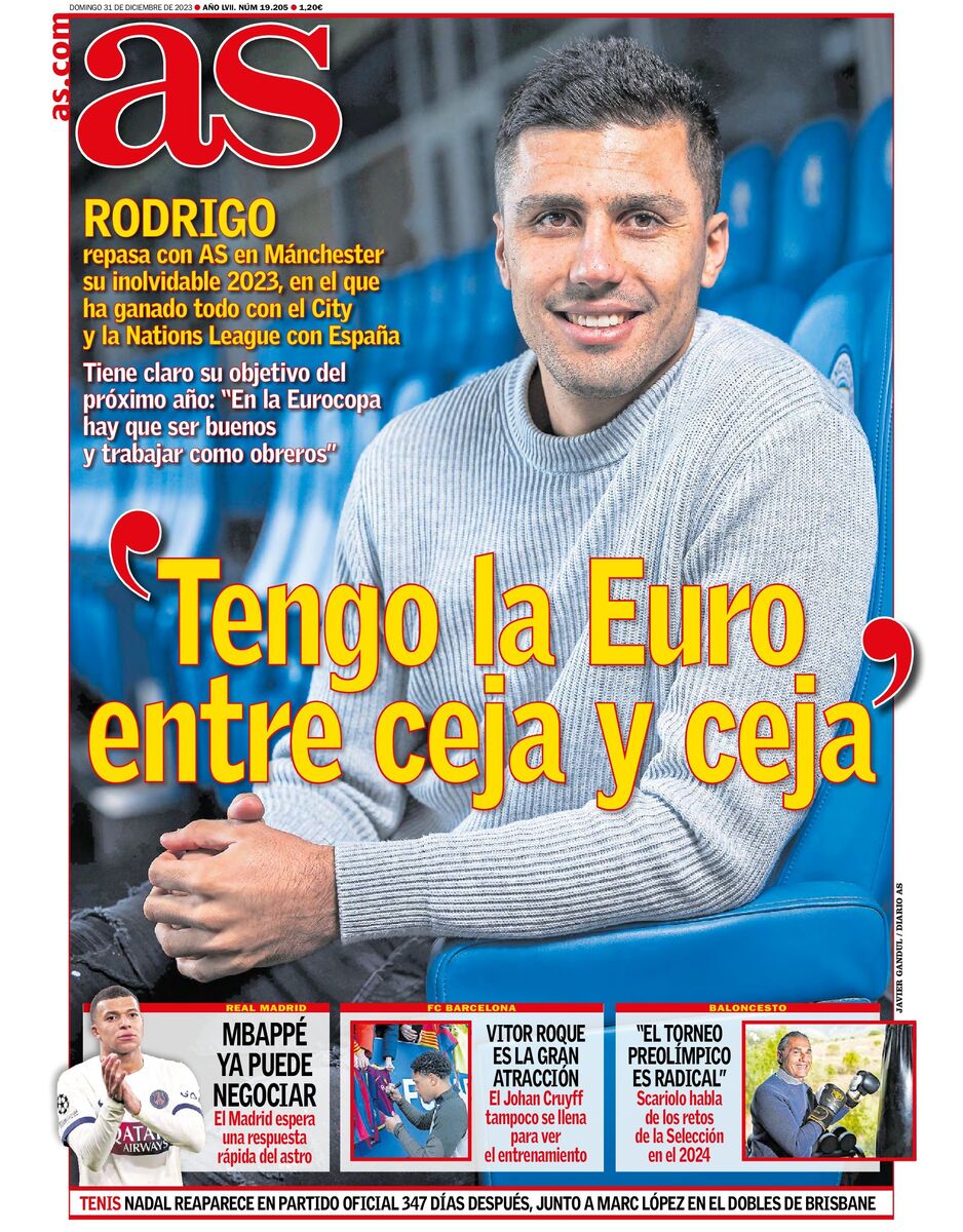 روزنامه آ اس| من یورو را بین ابروهایم دارم