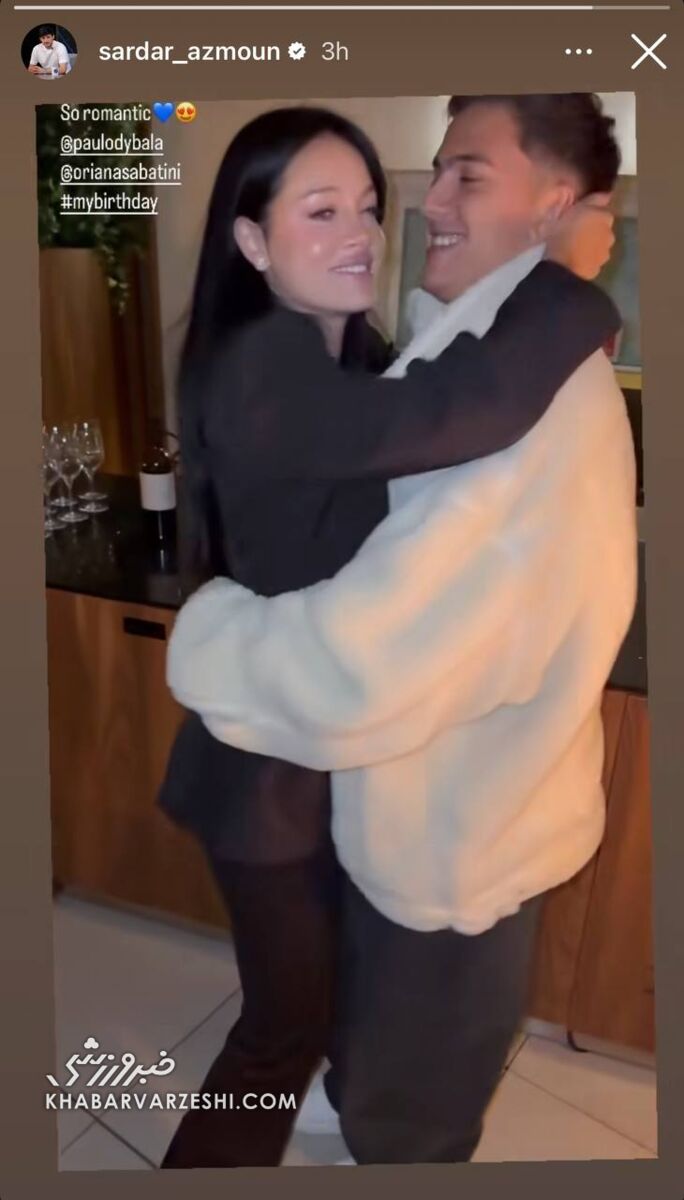 عکس| عاشقانههای دیبالا و نامزدش در جشن تولد سردار آزمون