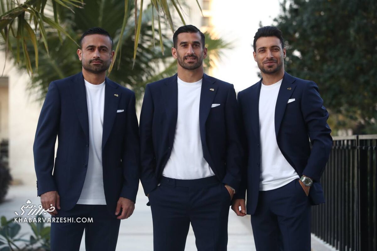 تصاویری از تیپ رسمی ملیپوشان پیش از سفر به قطر/ استایل تکراری قبل از جام ملتهای آسیا!