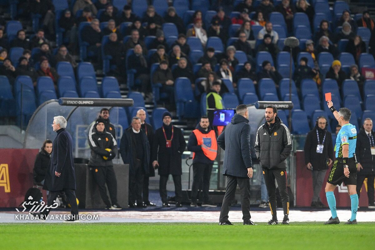 تصاویر| مورینیو به اصل خودش برگشت/ تیفوسیهای رم حامی آقایخاص شدند