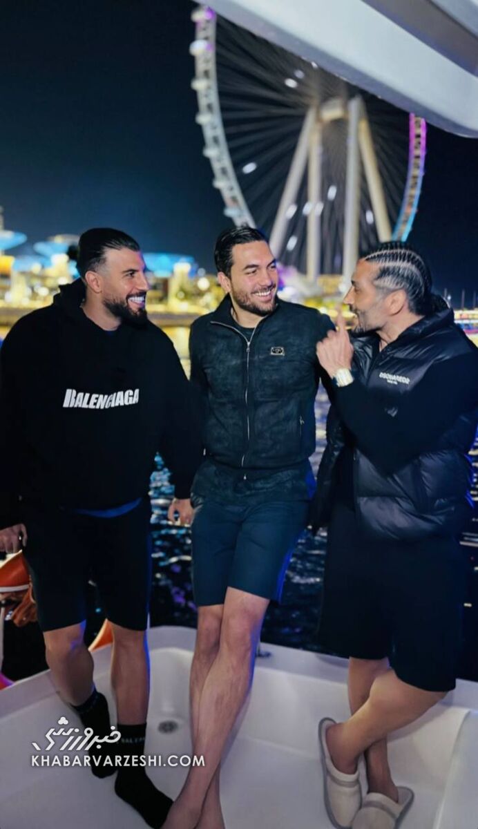 عکس| دورهمی لاکچری ۳ پرسپولیسی در دبی