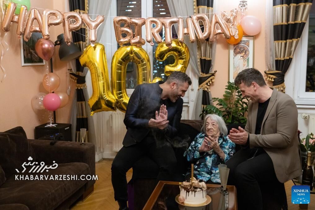 عکس| پیرترین قهرمان المپیک ۱۰۳ ساله شد/ گنجینه ملی جشن تولد گرفت!