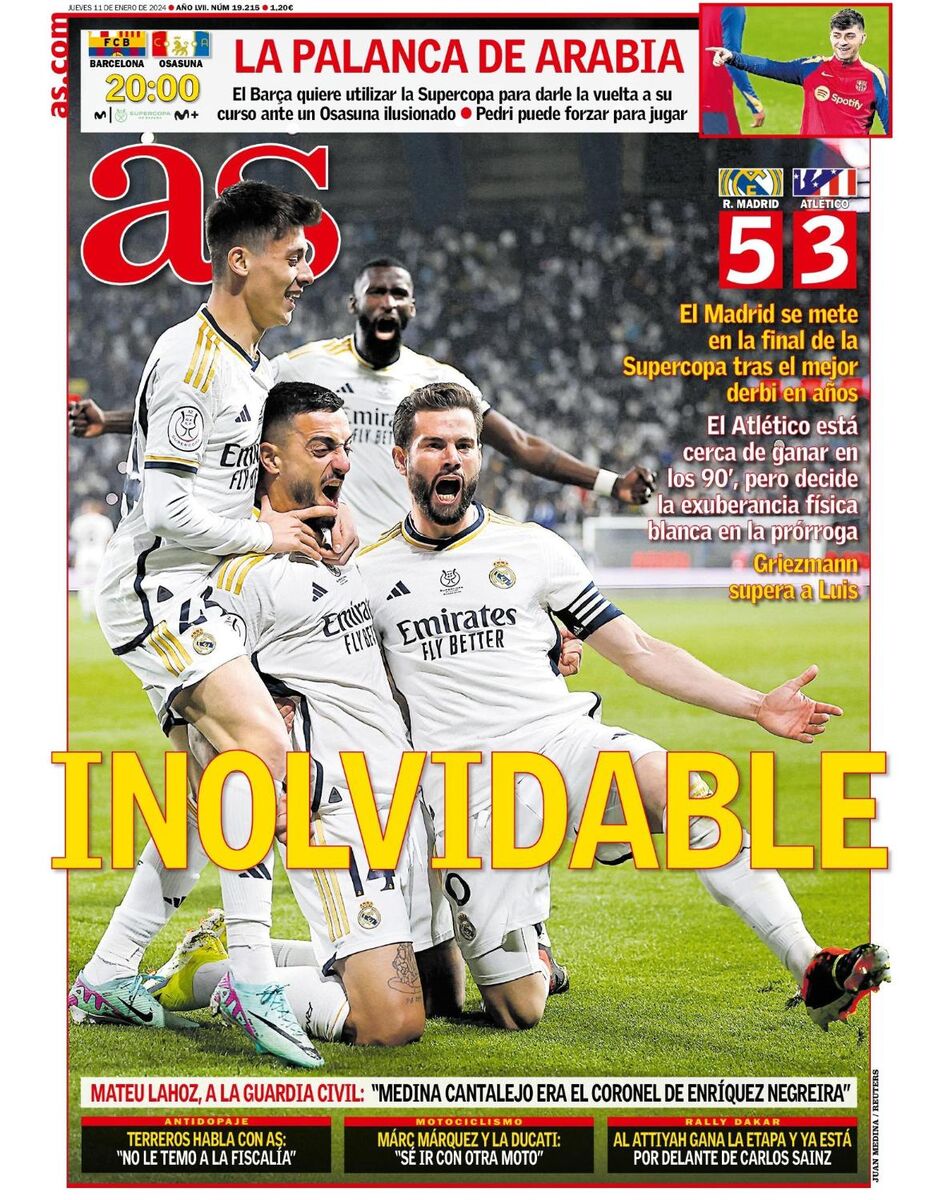 روزنامه آ اس| فراموشنشدنی! روزنامه آ اس| فراموشنشدنی!